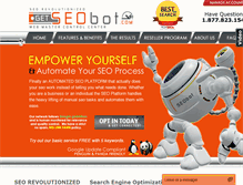 Tablet Screenshot of getseobot.com